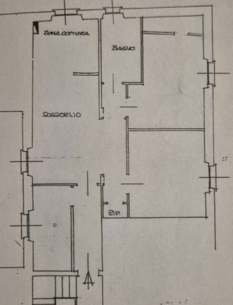 Planimetria - Apartment VIA OBERDAN, Genova (neighborhood Nervi) - floor plans 1