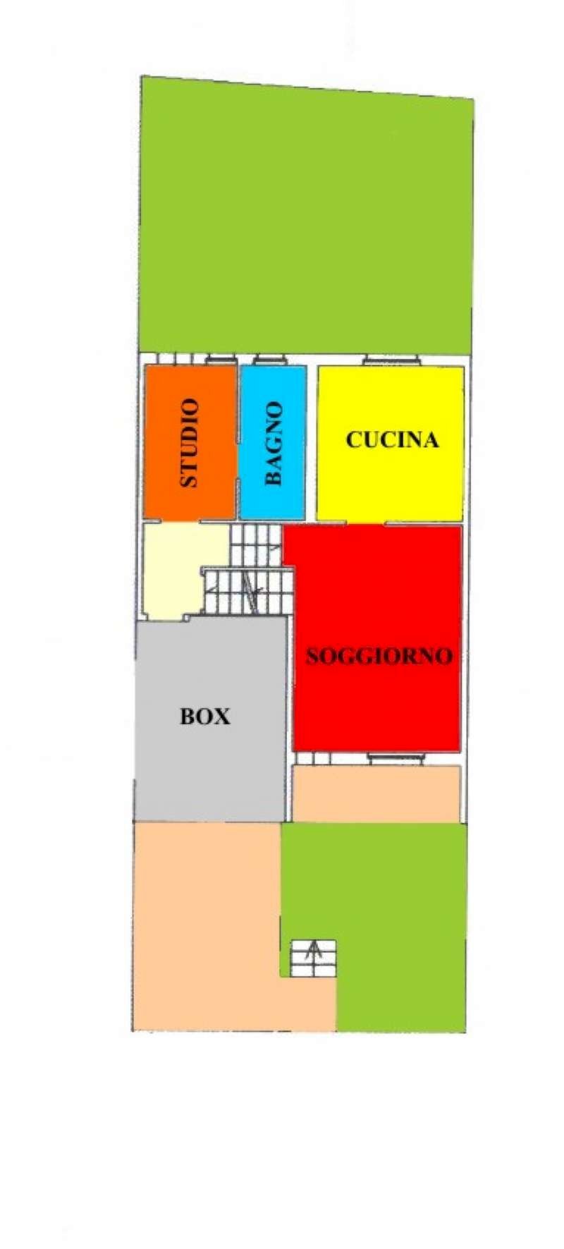 521pt - Villa a Schiera via garibaldi, Palazzo Pignano - planimetria 1