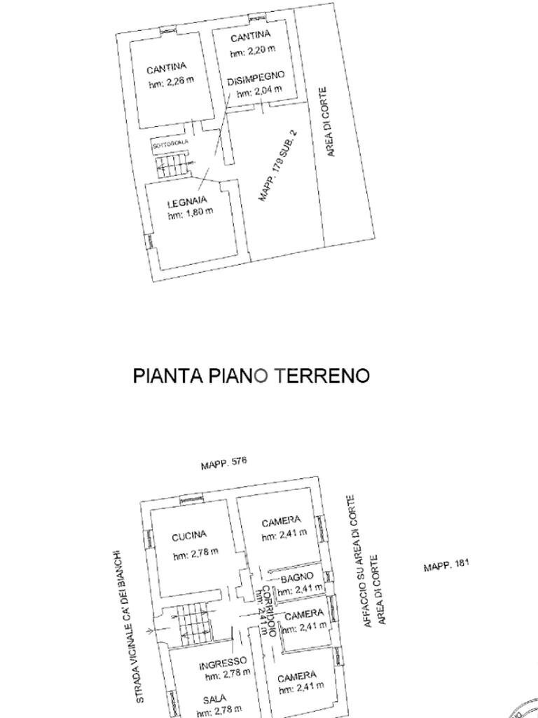 Casa indipendente Frazione Cà dei Bianchi, Garbagna - planimetria 1