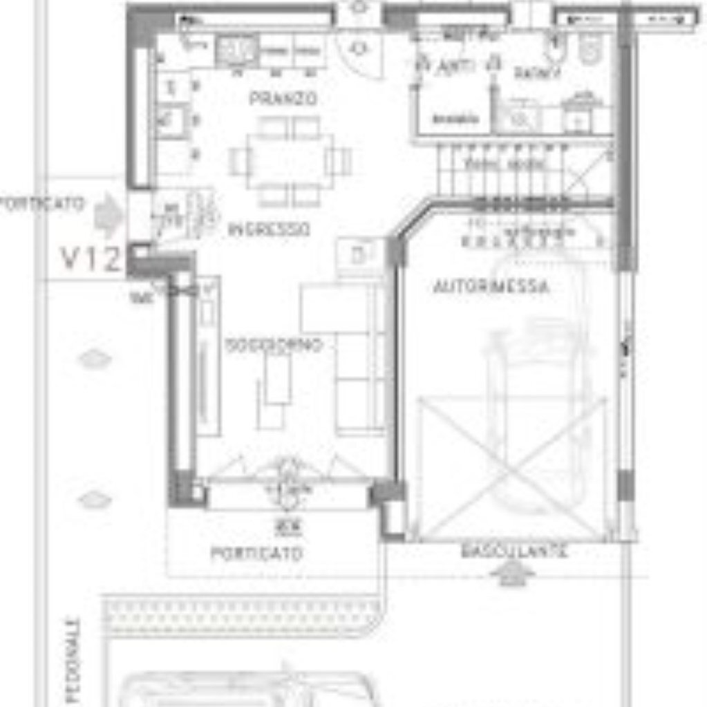 Villa Bifamiliare Via Ghiaradino, 1B, Granarolo dell'Emilia - planimetria 1