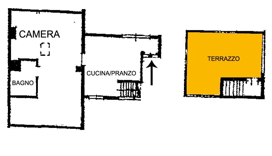 Mansarda Bologna (zona San Vitale) - planimetria 1