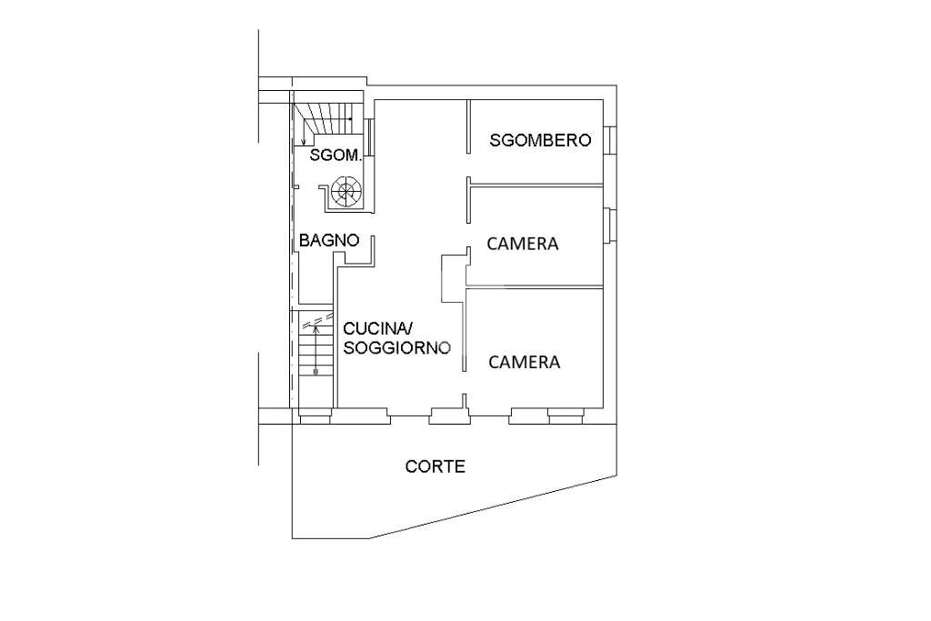 Quadrilocale Via Villaretto, Bagnolo Piemonte - planimetria 1