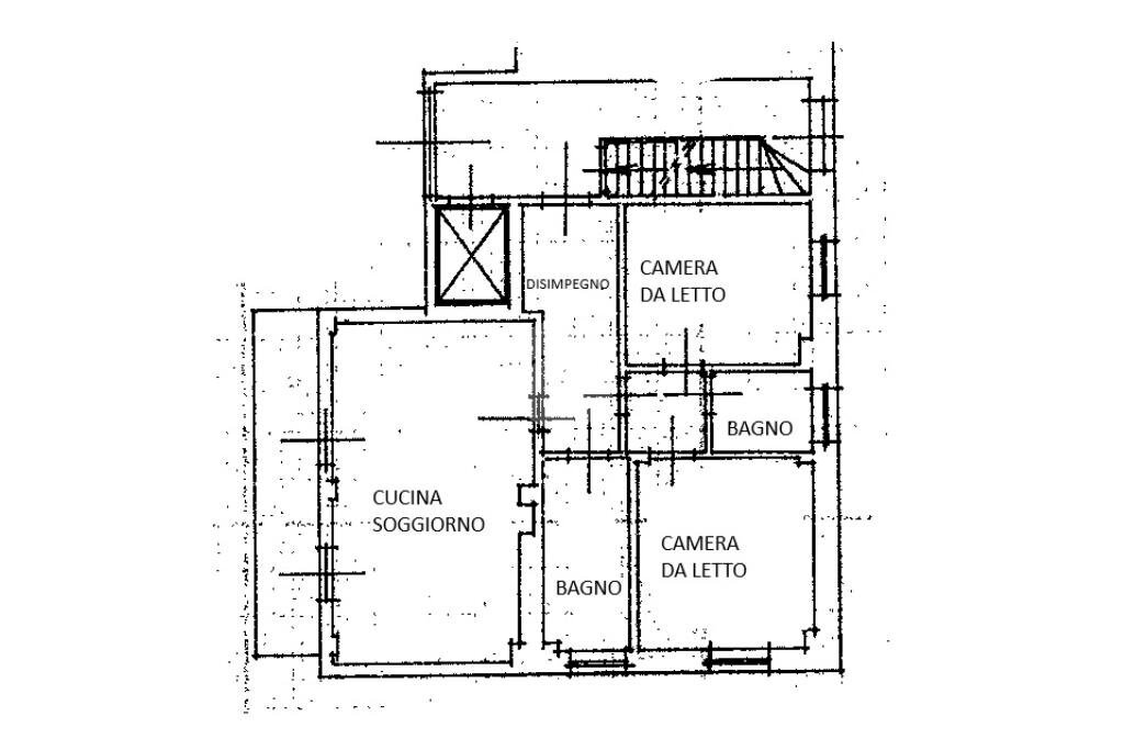Quadrilocale Viale Torino, Barge - planimetria 1