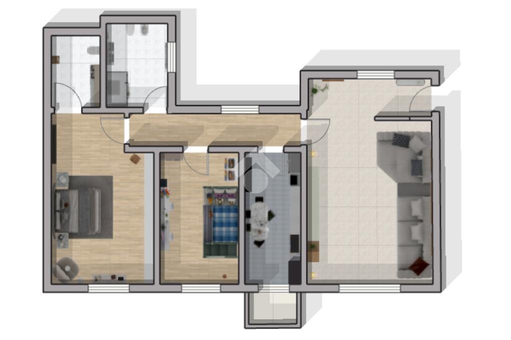 Trilocale Via degli Imbriani, Milano (zona Bovisa) - planimetria 1