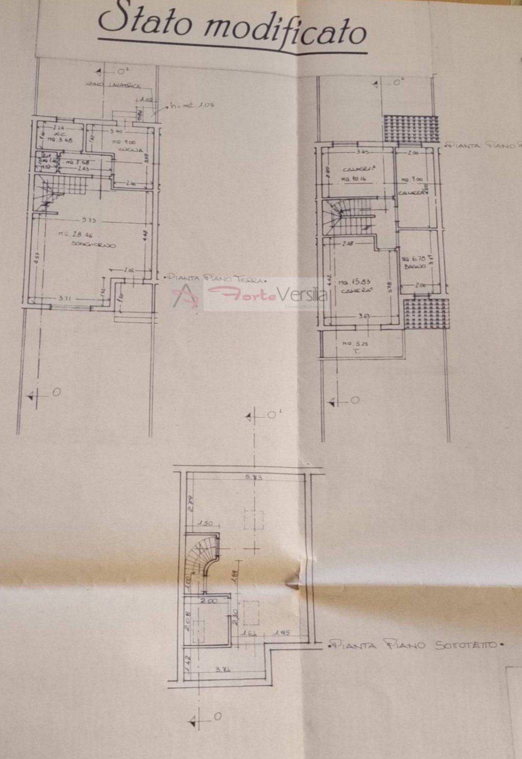 Foto 27 - Villa a Schiera Forte dei Marmi - planimetria 1