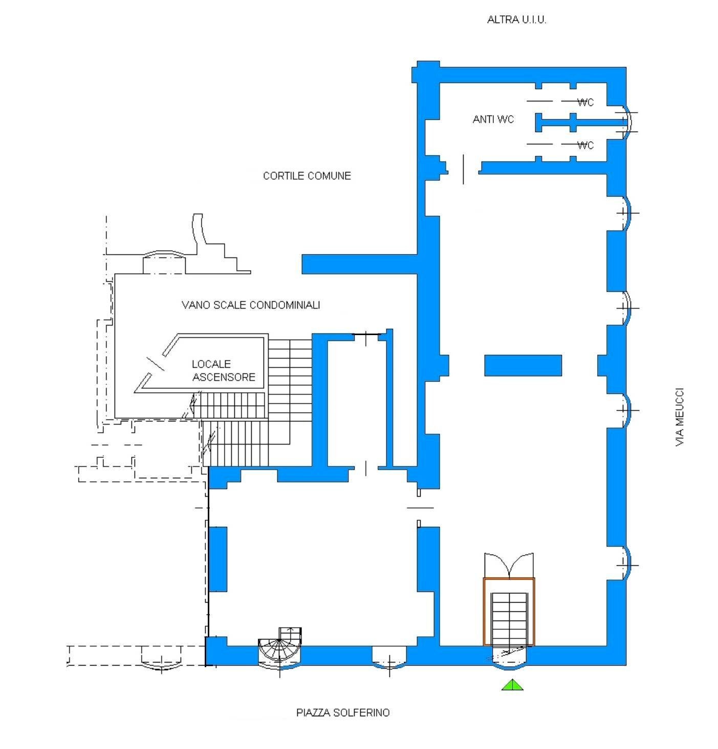 Foto 2 - Locale Commerciale Piazza Solferino
 
14, Torino - planimetria 1