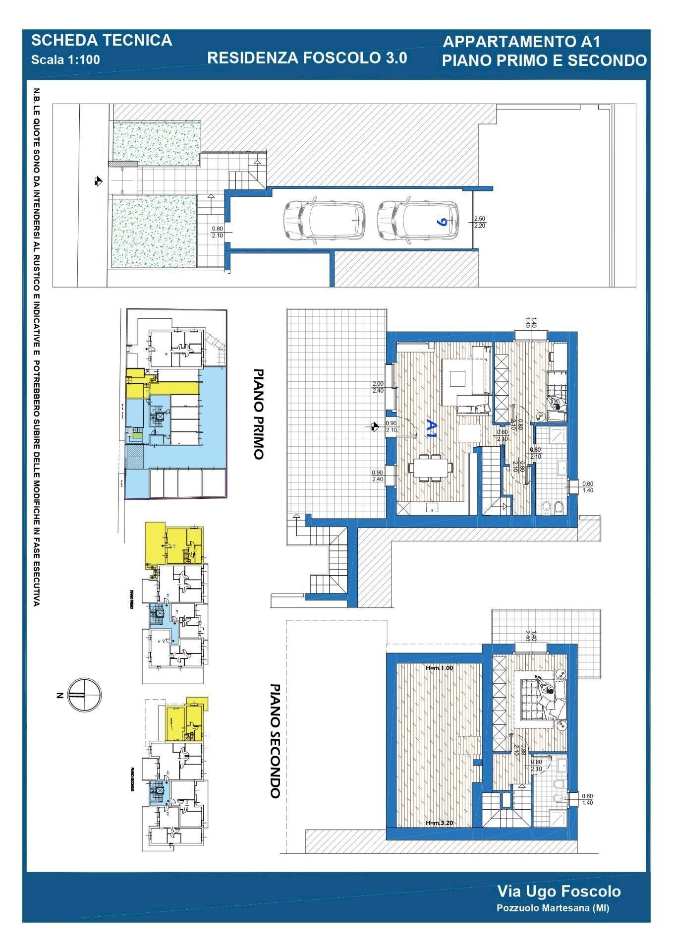 Foto 5 - Four-room apartment via papa giovanni xxiii
 
25, Pozzuolo Martesana - floor plans 1