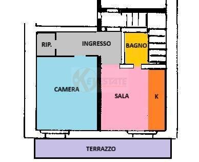 Foto 20 - Bilocale via Cervi
 
39, Sassari - planimetria 1