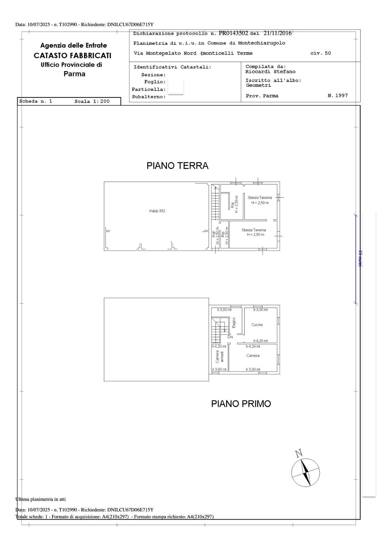 Foto 35 - Villa a Schiera Via Montepelato Nord
 
40, Montechiarugolo - planimetria 1