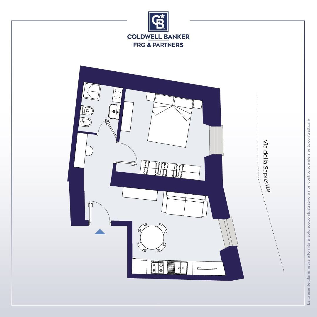 Foto 17 - Two-room apartment Via dell'Archetto, Viterbo - floor plans 1