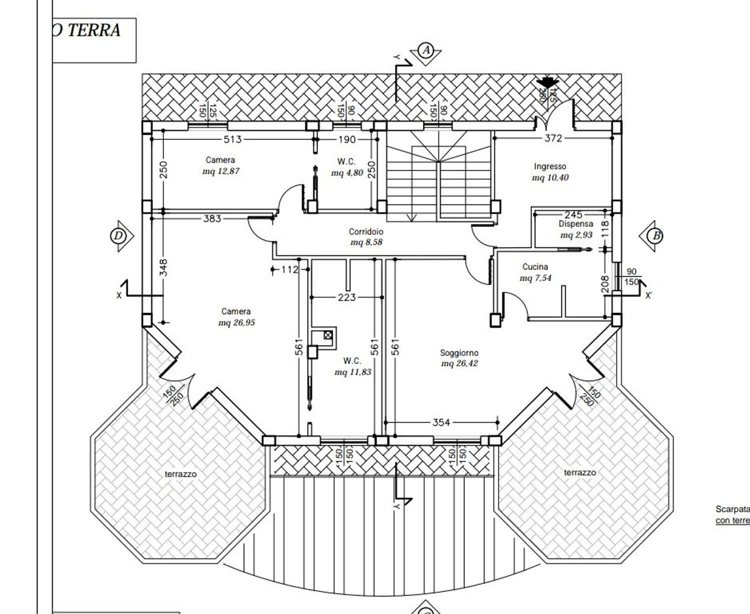 planimetria - Rustico del Praticello, Formello - planimetria 1