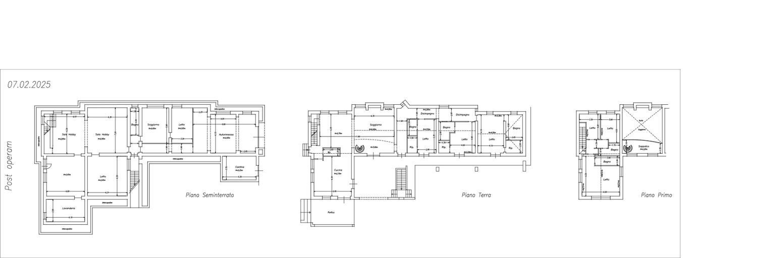 planimetria - Villa delle Piane di Formello, Campagnano di Roma - planimetria 1