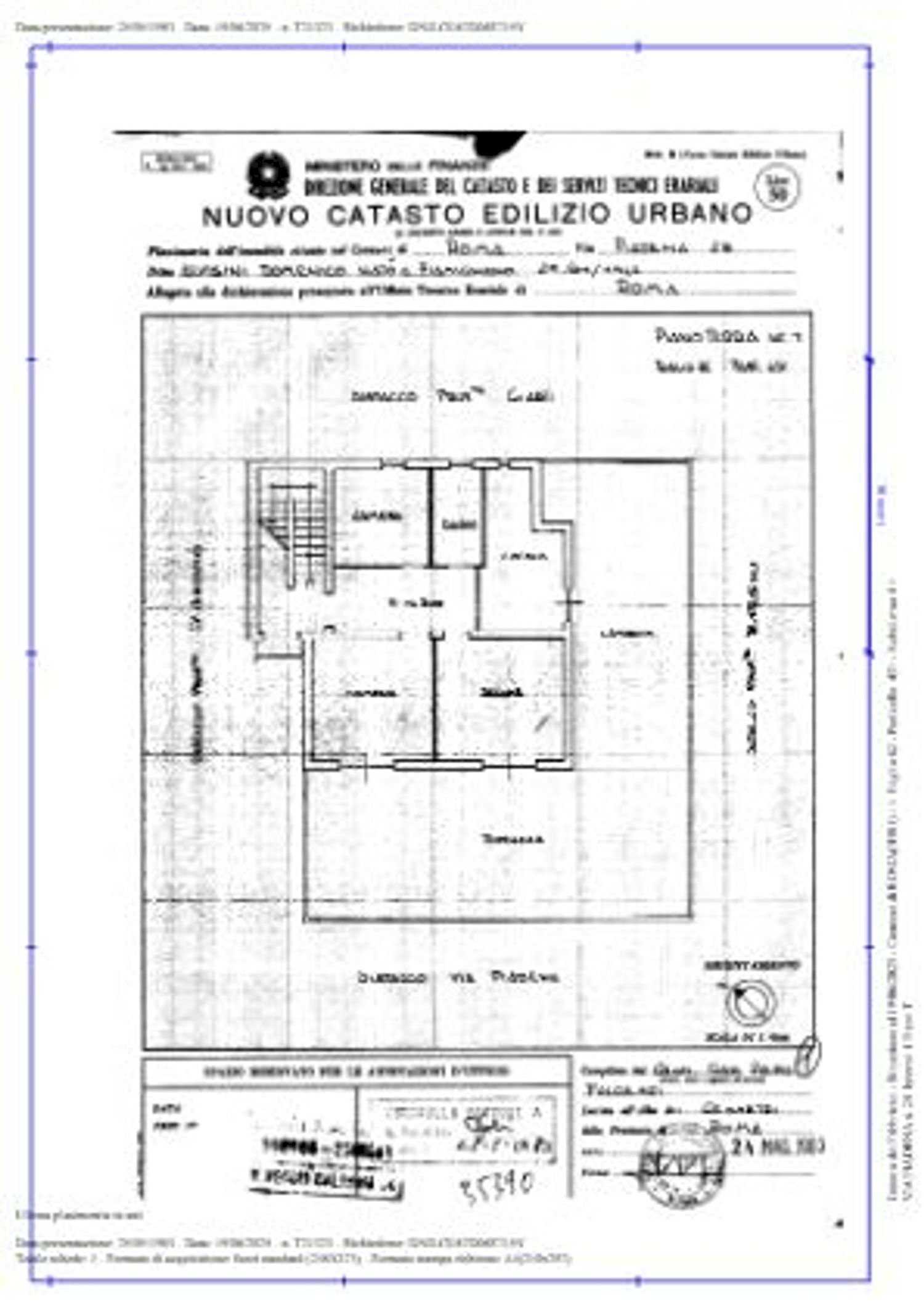 planimetria - Villa Piadena, Roma - floor plans 1