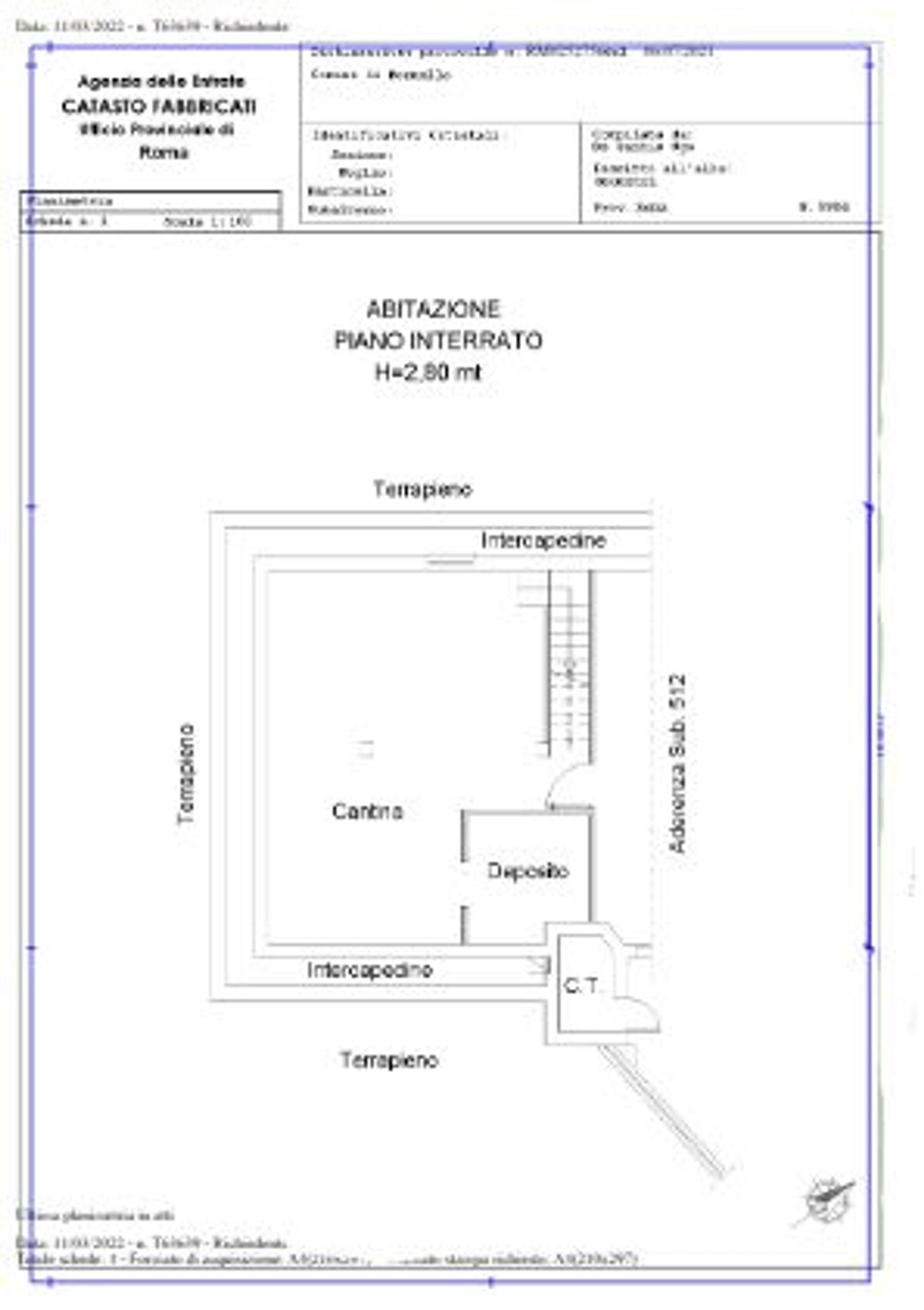 planimetria - Villa Castelli, Formello - floor plans 1