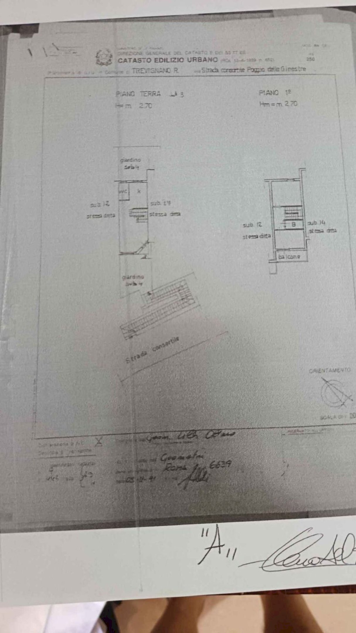 planimetria - Villa a Schiera Poggio delle Ginestre
 
12, Trevignano Romano - planimetria 1