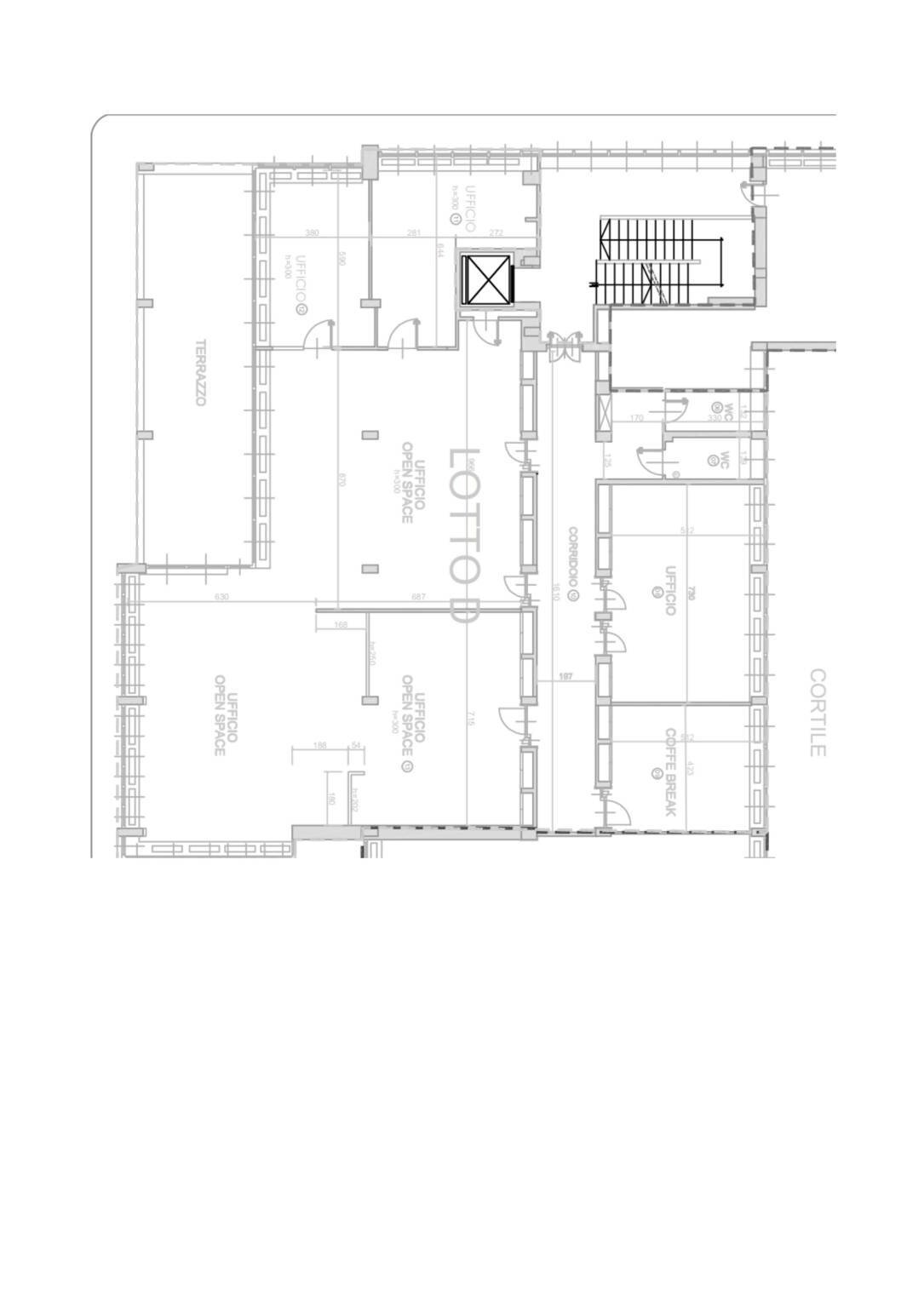 Ufficio corso Roma, 17, Moncalieri - planimetria 1