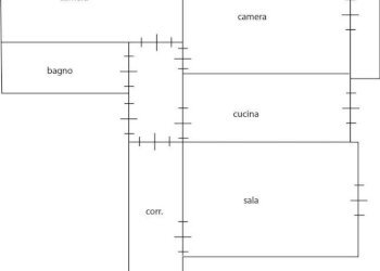 Planimetria - Three-room apartment via di Donna Olimpia, Roma - photo 22