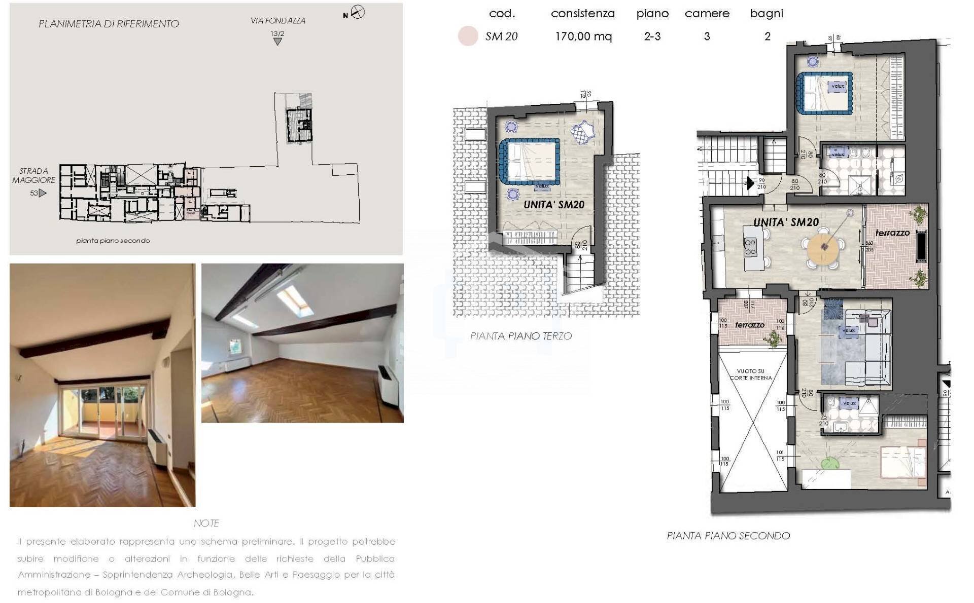 Appartamento Strada Maggiore, Bologna (zona Centro Storico) - planimetria 1