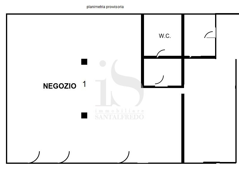 Vendita Licenza Ristorante Bar Pasticceria in vendita ad Agrate Brianza - Attività Commerciale , 44, Agrate Brianza - planimetria 1