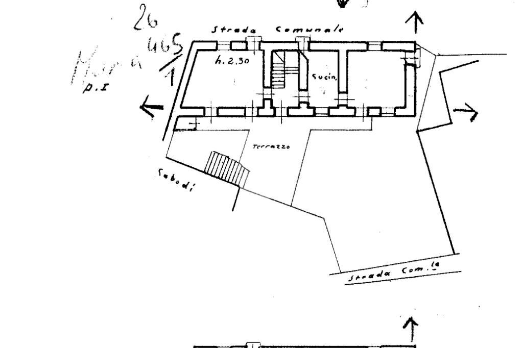 Casa indipendente Frazione capoluogo, Monastero di Lanzo - planimetria 1