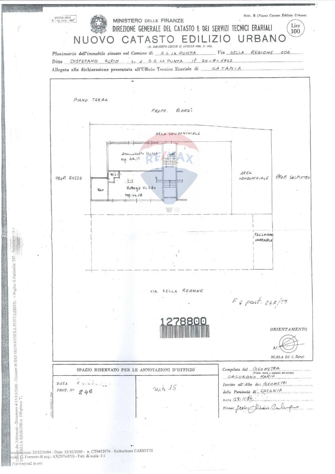 Pianta 2D - Commercial Premises Viale Della Regione
 
106, San Giovanni la Punta - floor plans 1