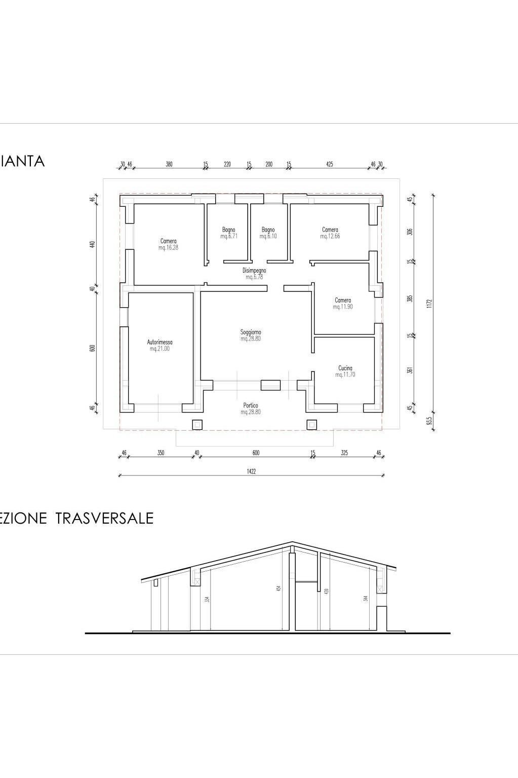 Villa Sant'Agata Bolognese - planimetria 1