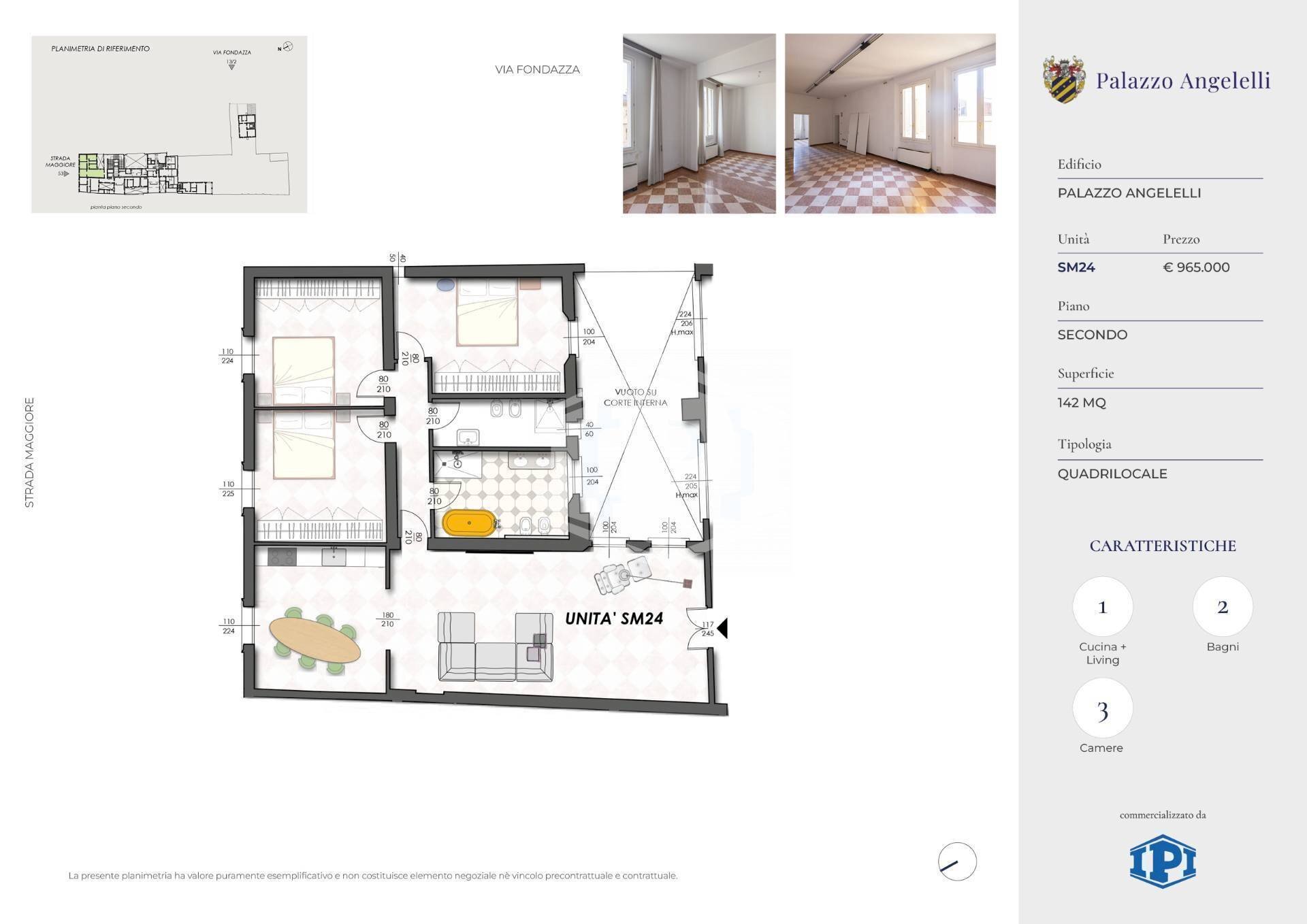 Appartamento Strada Maggiore, Bologna (zona Centro Storico) - planimetria 1