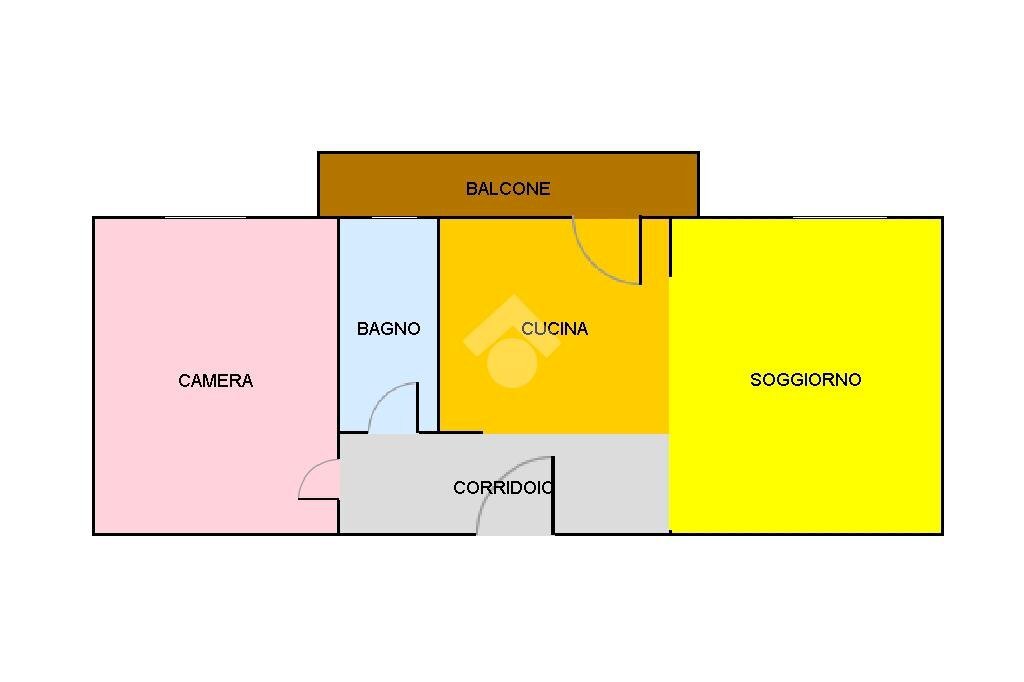 Bilocale Via G. B. Magistrini, Novara - planimetria 1