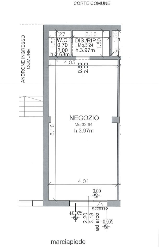 Negozio Via Di Roma, Ravenna - planimetria 1