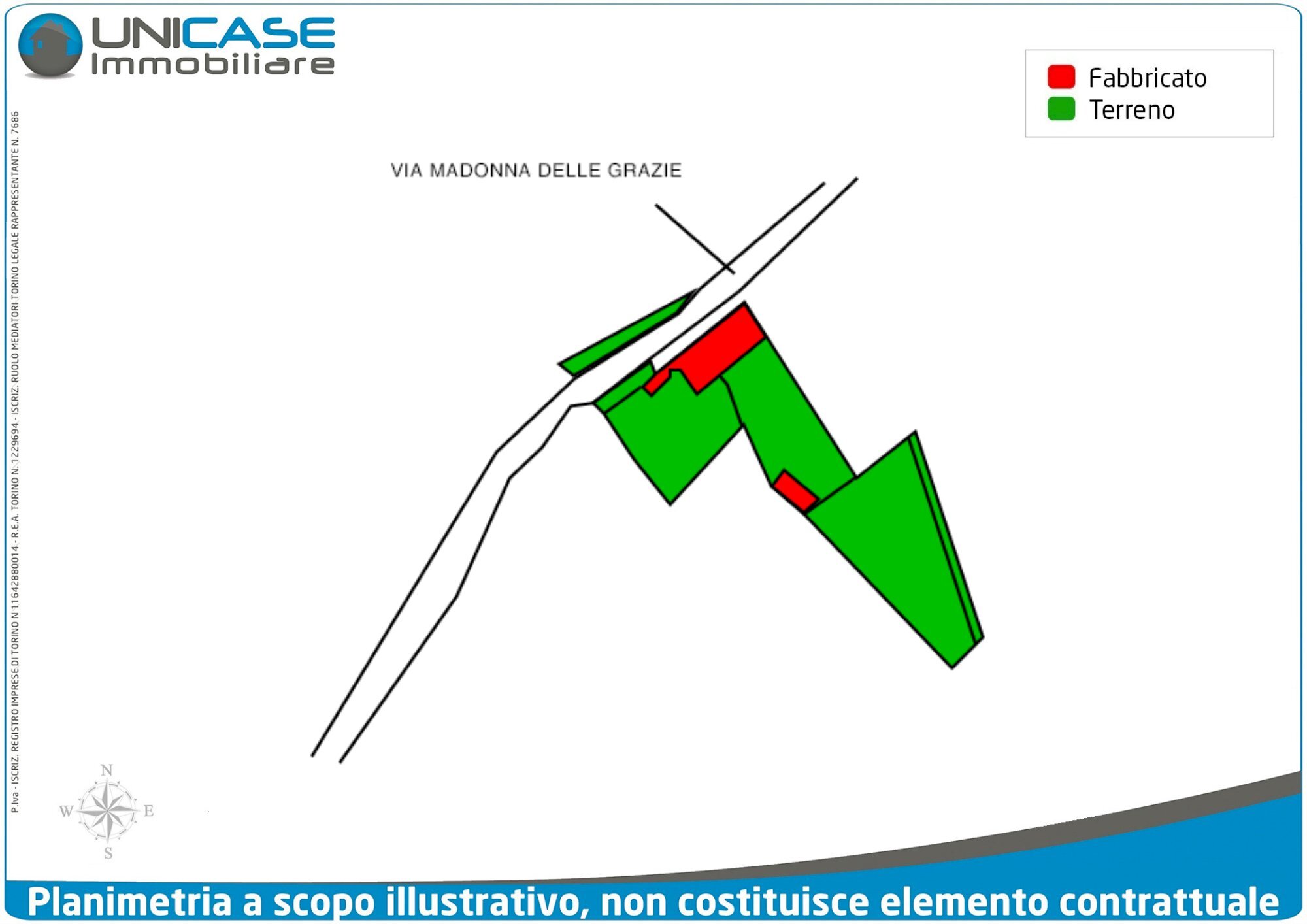 Estratto di mappa - Farmhouse Via Madonna delle Grazie, 27, Bibiana - floor plans 1