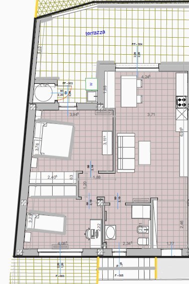 Quadrilocale Montelupo Fiorentino - planimetria 1