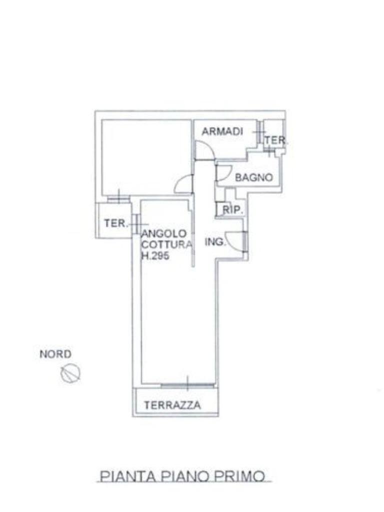 Quadrilocale . Via Taddei, Viareggio - planimetria 1