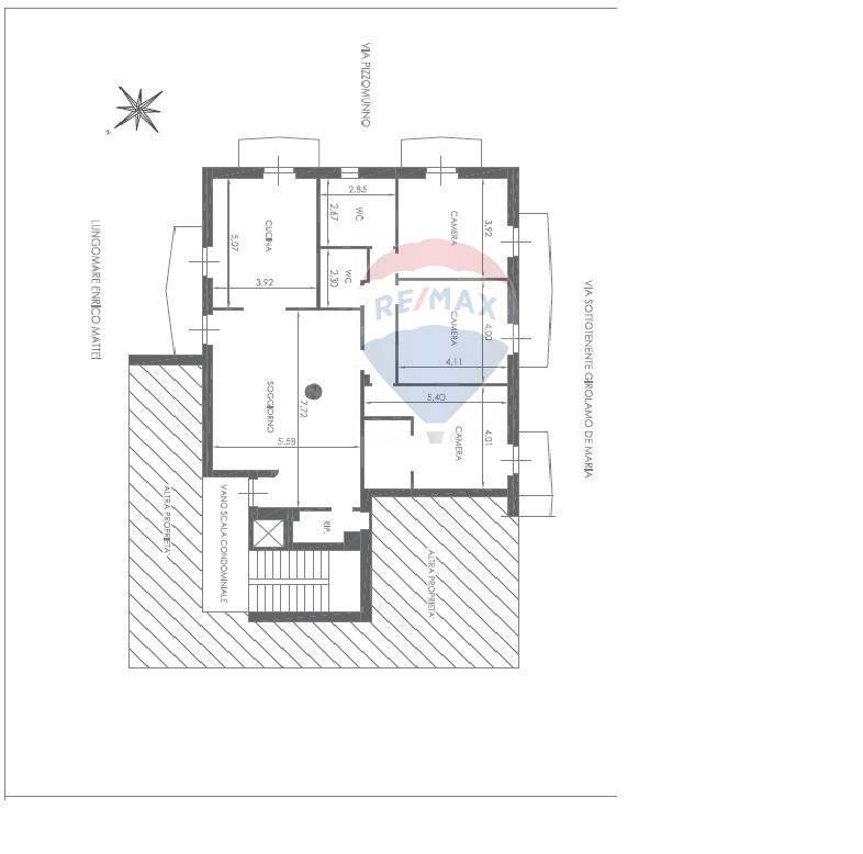 Pianta 2D - Appartamento Lungomare Enrico Mattei
 
22, Vieste - planimetria 1