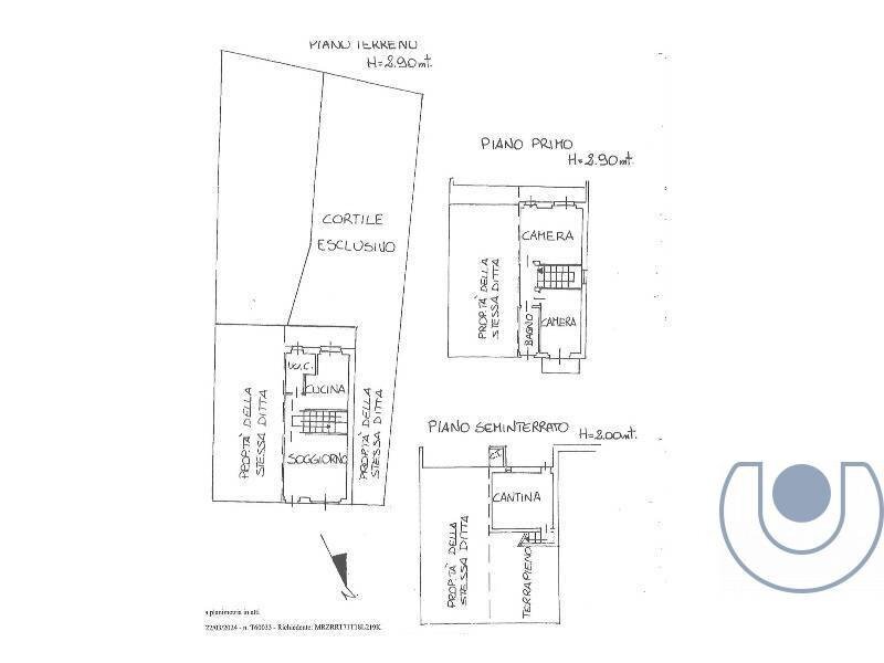 Foto 20 - Semi-detached house Via Roma, Arignano - floor plans 1