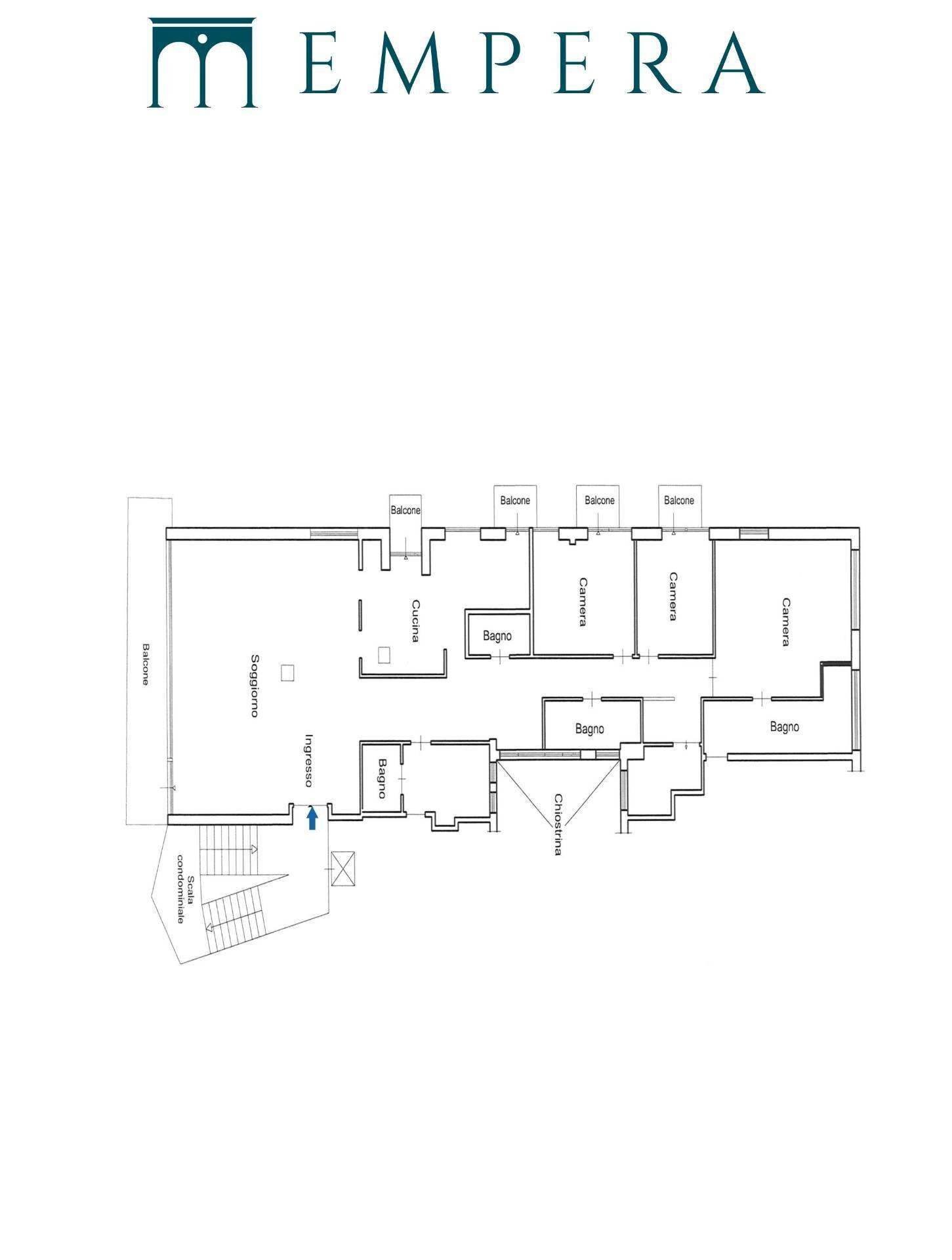 Foto 41 - Attico Via Di San Valentino, Roma - planimetria 1