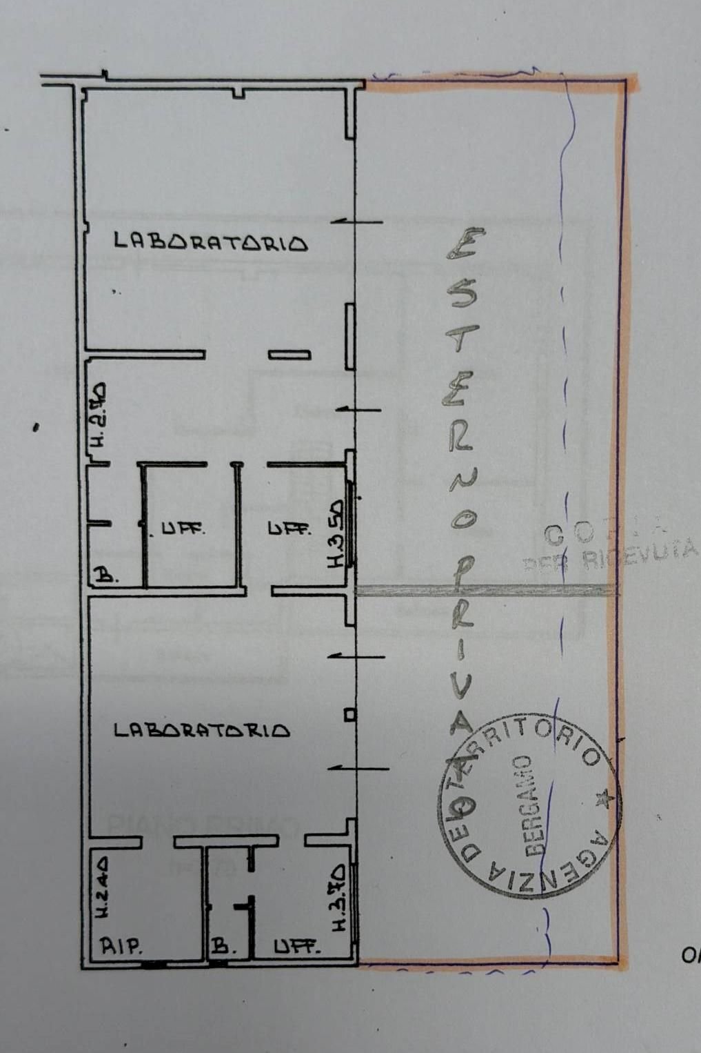 Shop via Provinciale, Lallio - floor plans 1