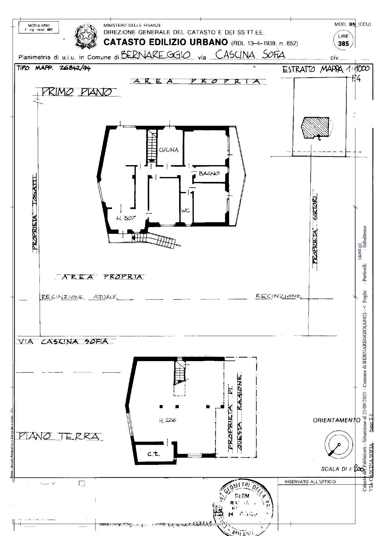 Foto 39 - Villa Via Cascina Sofia, Bernareggio - planimetria 1