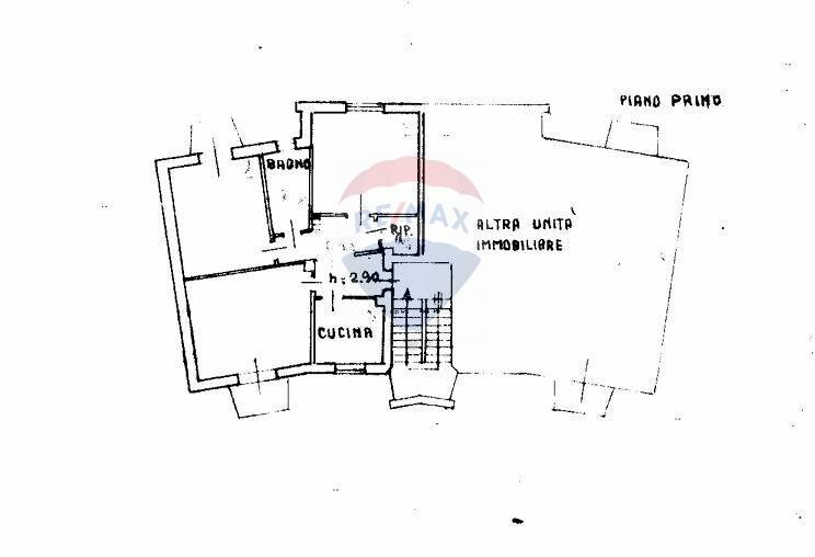 Pianta appartamento - Trilocale Via conca d'oro
 
9, Varese - planimetria 1