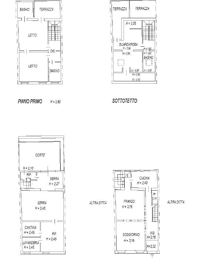 Foto 62 - Semi-detached house Via Della Grotta, Ferrara - floor plans 1