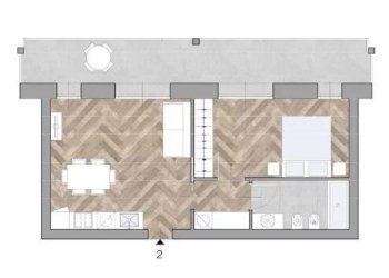 Planimetria - Two-room apartment via Andrea Doria, 7, Torino (neighborhood Centro) - photo 24