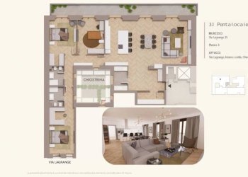 Planimetria - Four-room apartment via Giuseppe Luigi Lagrange 35., Torino (neighborhood Centro) - photo 20