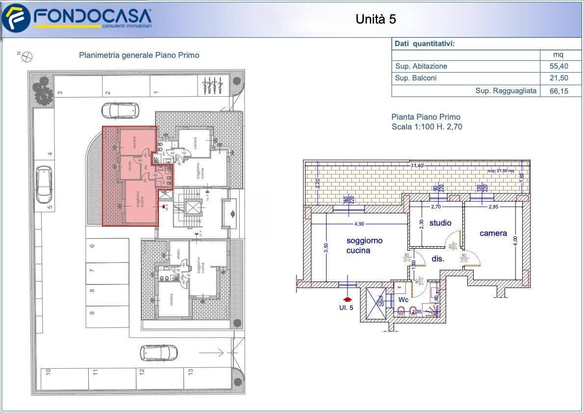 Foto 4 - Three-room apartment San Benedetto del Tronto - floor plans 1