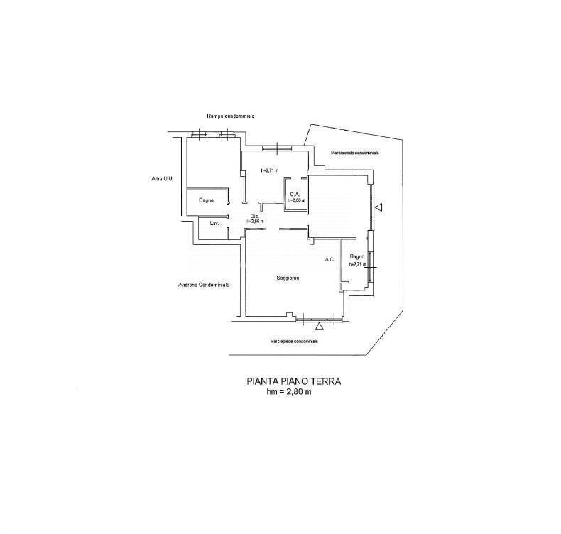 Foto 42 - Quadrilocale Via Enrico de Nicola
 
5, Tarquinia - planimetria 1