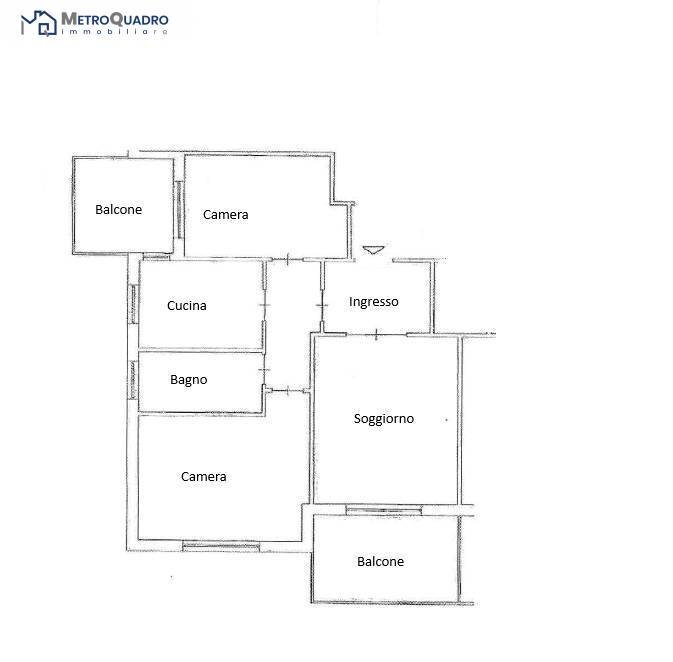 Foto 35 - Trilocale Via Andrea Del Verrocchio
 
8, Roma - planimetria 1