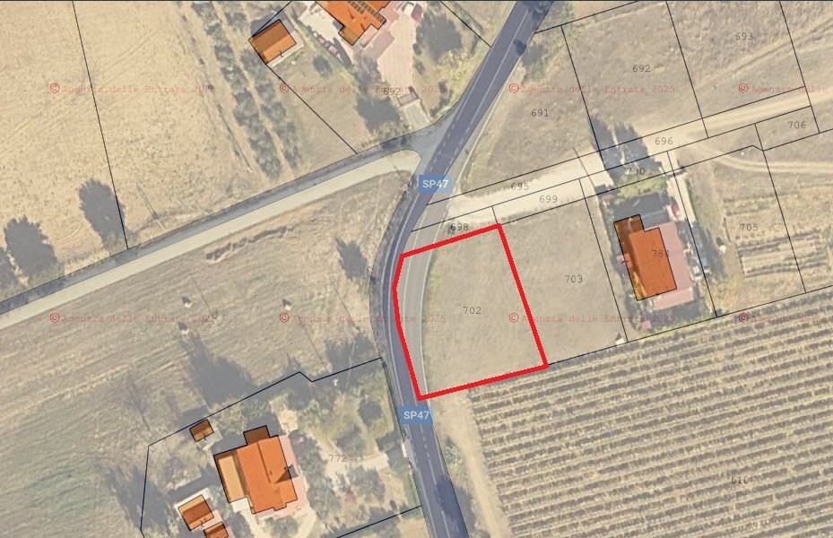 planimetria - Terreno edificabile SP47 46, Rosciano - planimetria 1