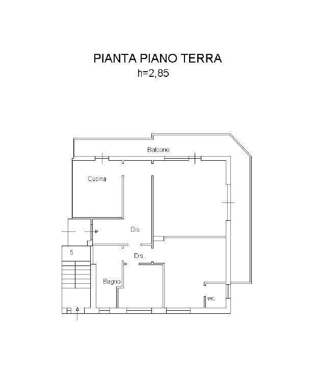 planimetria - Appartamento Via San Ilio 14, Casalincontrada - planimetria 1