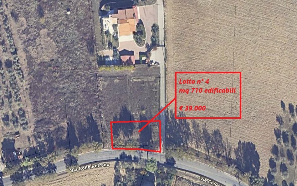 planimetria - Terreno edificabile Via Colle Petrano, Casalincontrada - planimetria 1