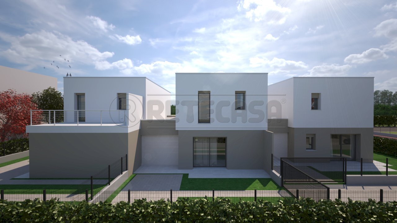 Bressanvido lott 14 dal retro RENDERING 2.jpg - Villa a Schiera Via Vegri 7, Bressanvido - foto 2
