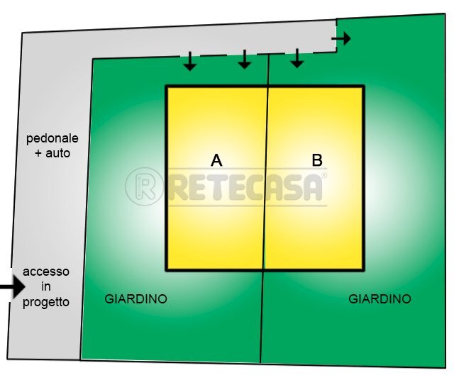 V-8384-B.jpg - Terreno edificabile Via Bassanese 24, Pozzoleone - planimetria 1