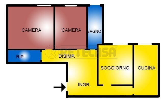 2.jpg - Terratetto - Terracielo Via Giuseppe Barbieri 32, Vicenza - planimetria 1